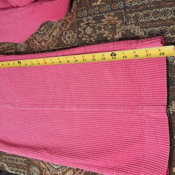 Zara Trf Collection Pink Cordaroy Pants Size M. Y2k - Picture 7 of 11